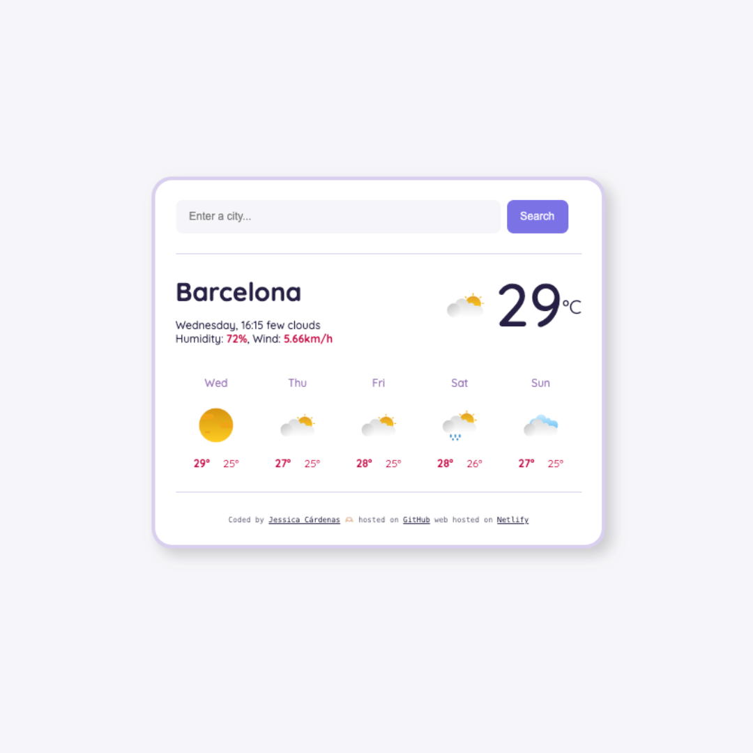 Weather app project